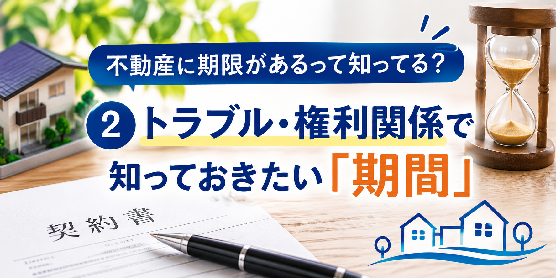 不動産に期限があるって知ってる？②トラブル・権利関係で知っておきたい期間