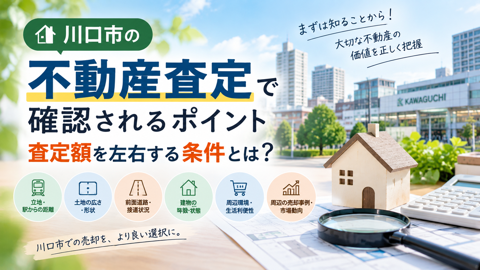 川口市の不動産査定で確認されるポイント｜査定額を左右する条件とは？