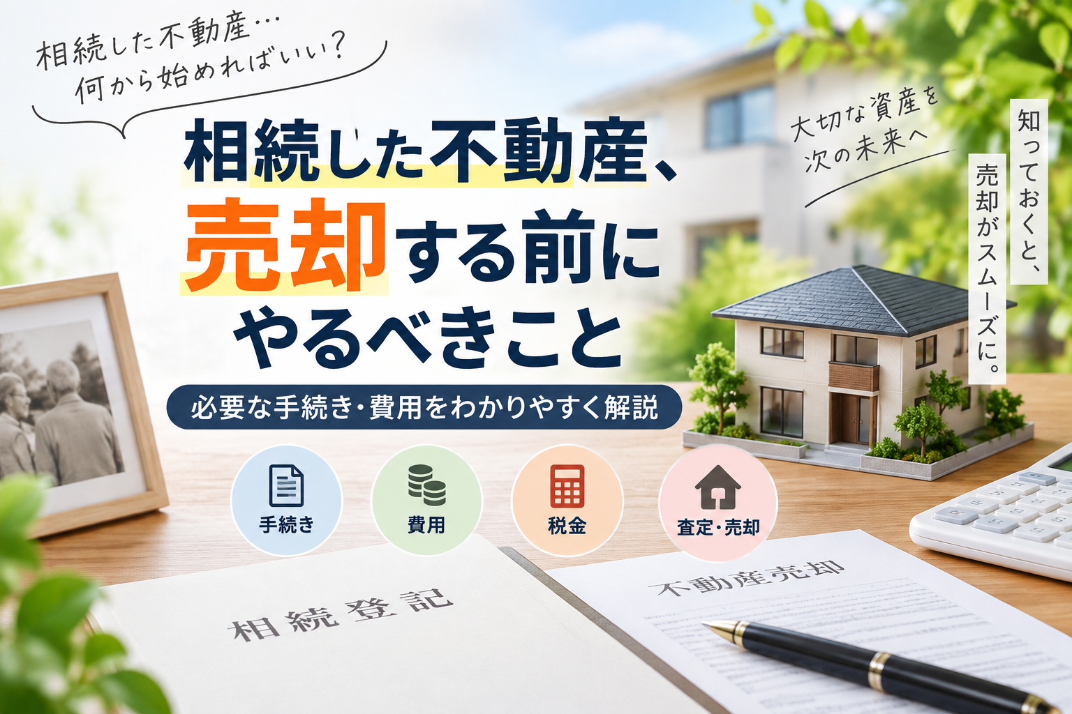 相続した不動産を売却する前にやるべきこと｜必要な手続き・費用を解説