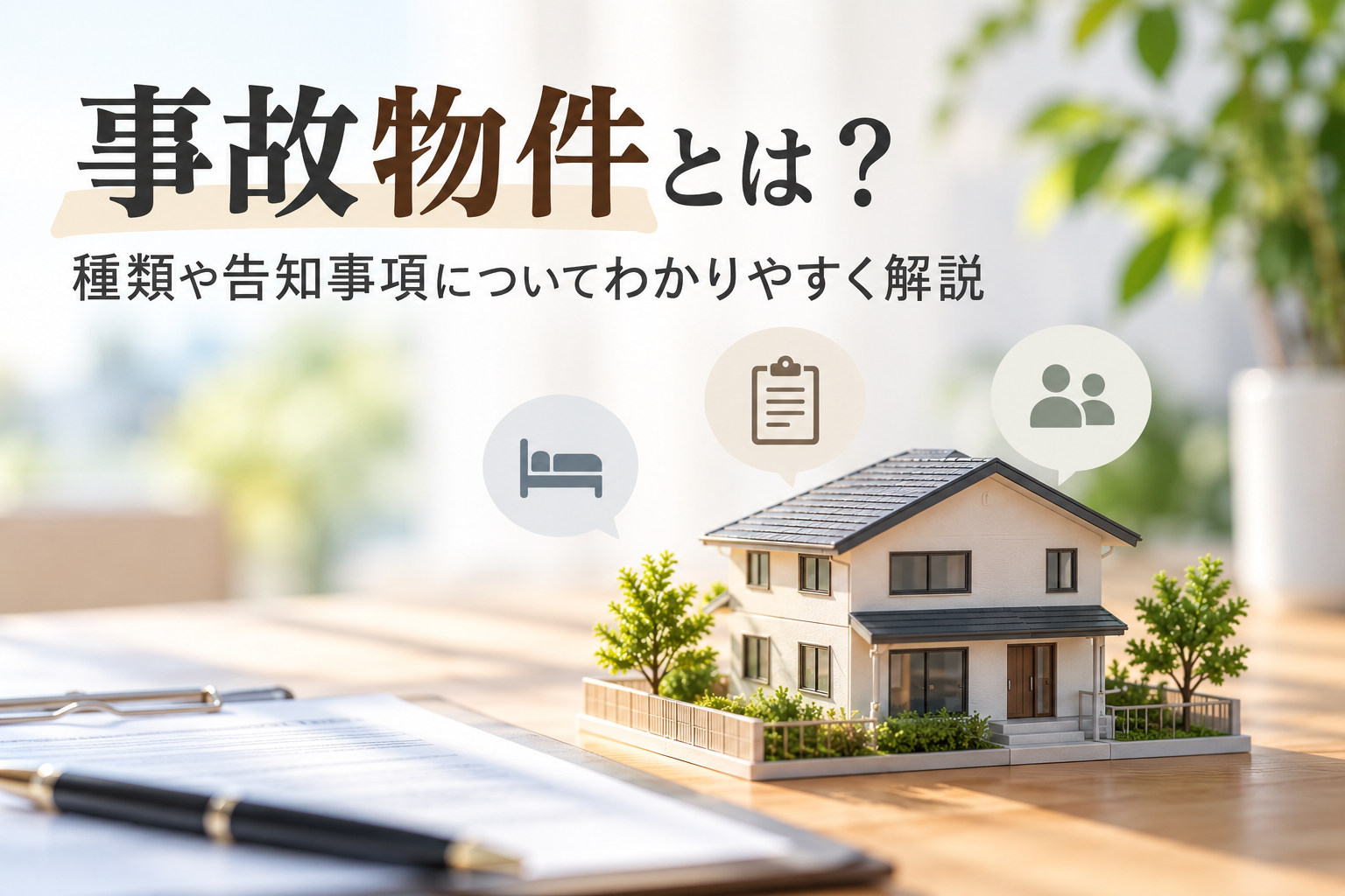 事故物件とは？種類や告知事項についてわかりやすく解説